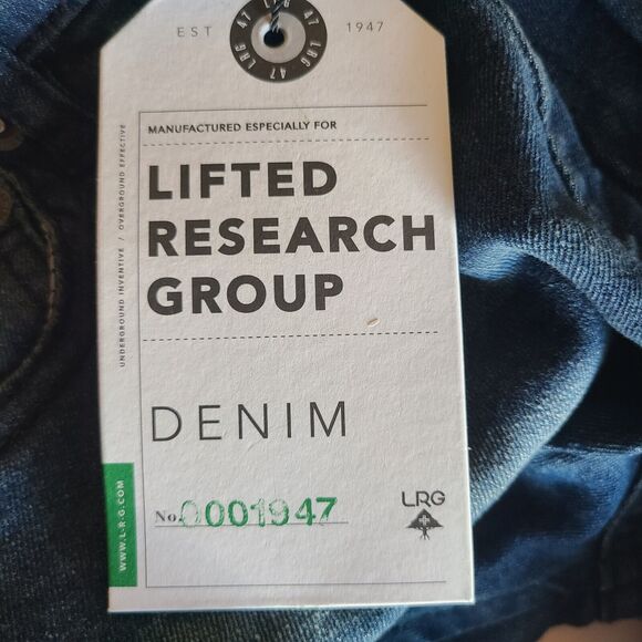 LRG Lifted Research Group Men's Jeans Skinny Fit Stretch Denim Grey Wash 32x30 - Picture 4 of 11